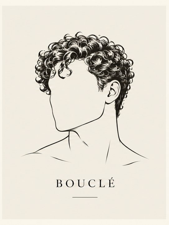 Cheveux bouclés